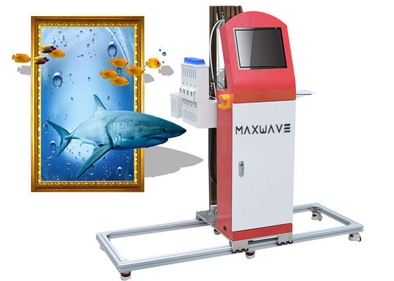 Touch Screen 25m/H Vertical Wall Printer Machine With 4 Rails