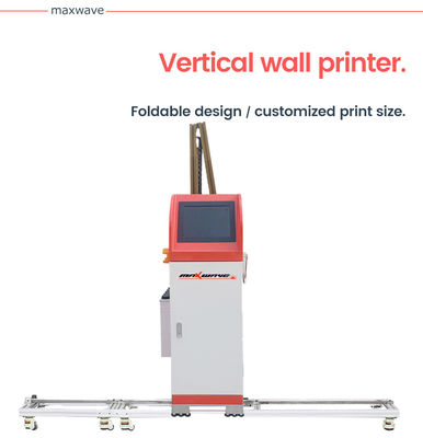 SGS Double Head Fast Dry CMYK Ink 3D UV Wall Printer